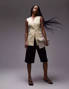 & Other Stories удлиненный топ светло-желтого цвета