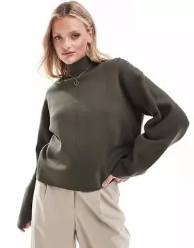 & Other Stories вязаный водолазка цвета темного хаки