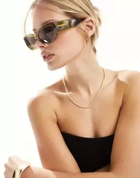 & Other Stories – Зеленые прямоугольные солнцезащитные очки