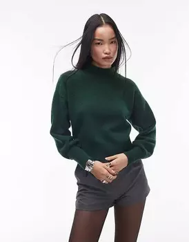 & Other Stories – Зеленый свитер с круглым вырезом