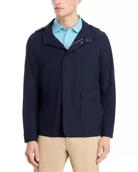 Откройте для себя полевой пиджак Regular Fit со съемным капюшоном Peter Millar, синий