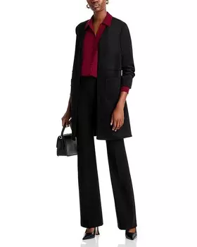 Открытая куртка из искусственной замши Tahari, черный