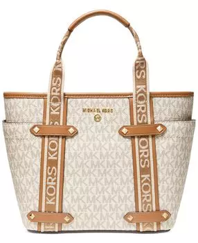 Открытая объемная сумка-тоут signature maeve convertible Michael Kors, мульти