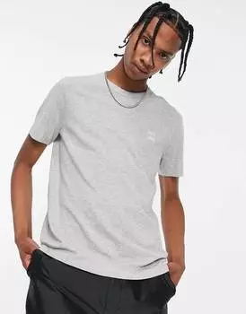 Открытая серая футболка BOSS Casual Takiod