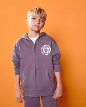 Открытая толстовка для мальчика с капюшоном Kids El Corte Ingls, фиолетовый