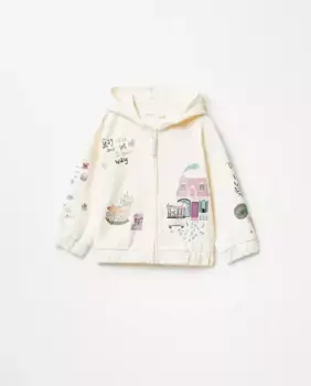 Открытая толстовка с несколькими мотивами Sfera, мультиколор