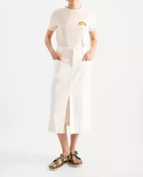 Открытая юбка миди Loreak Mendian, цвет Crudo