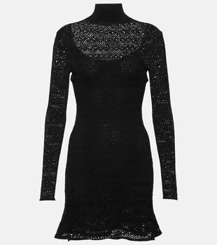 Открытое мини-платье Tom Ford, черный