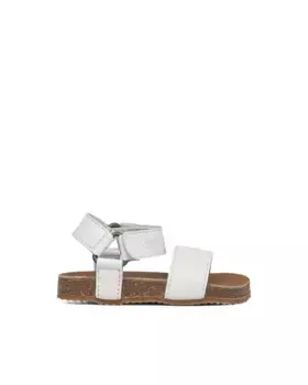 Открытые кожаные сандалии для девочек Gorila, белый