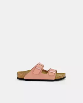 Открытые сандалии Arizona для девочек из синтетической кожи Birkenstock, розовый