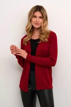 Открытый кардиган стандартного кроя Fenia Astrid Kaffe, красный