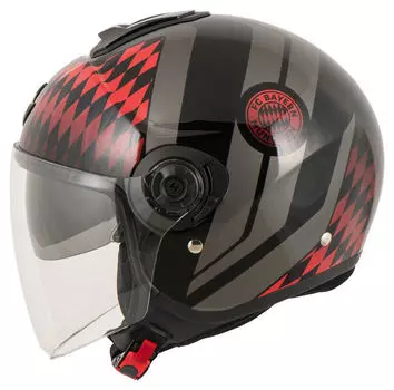 Открытый шлем Exo-City II FC Bayern Mnchen Scorpion, черный/красный