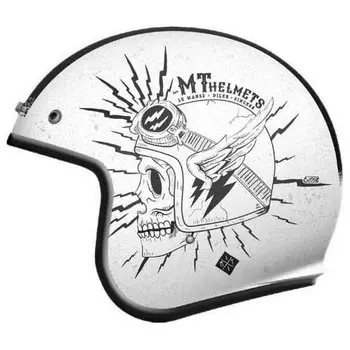 Открытый шлем MT Helmets Le Mans 2 SV Diler, белый