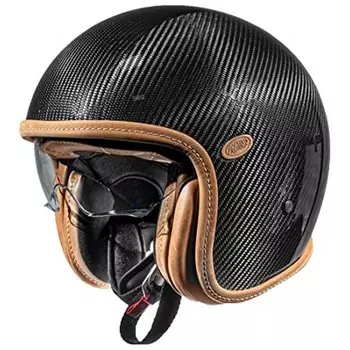Открытый шлем Premier Helmets 23 VintagePlatin Ed. Carbon 22.06, черный