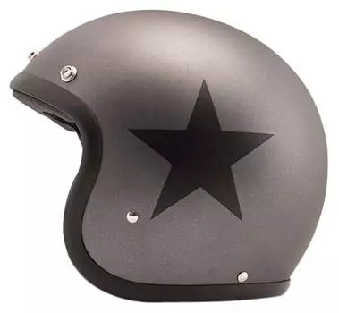 Открытый шлем Retro Star Grey DMD, серый