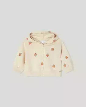 Открытый свитшот для девочки Baby El Corte Ingls, цвет 120 Crudo