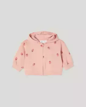 Открытый свитшот для девочки Baby El Corte Ingls, светло-розовый