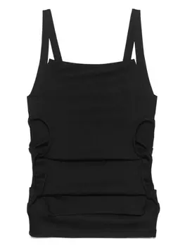 Открытый закручивающийся топ Christopher Esber, черный