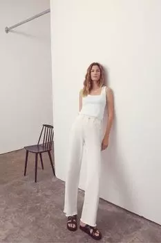 Отличные джинсы-бочонки Mint Velvet, белый