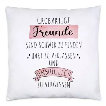 Отличных друзей трудно найти, подушку, включая подарок в знак благодарности, который трудно забыть Hey!Print, белый
