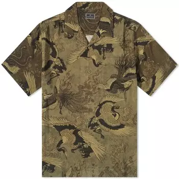 Отпускная рубашка Maharishi Peace Cranes, оливковый