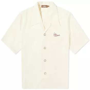 Отпускная рубашка с вышивкой Late Checkout унисекс, ванильный