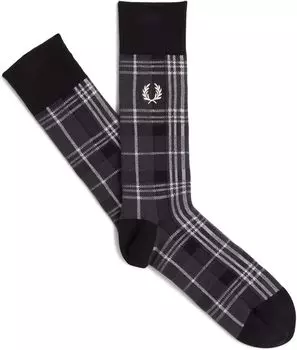 Отредактированные носки в клетку Fred Perry, бронза