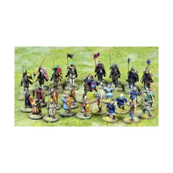 Отряд крестоносцев – верхом, Saga Miniatures - Crusades (28mm)