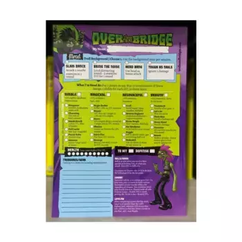 Отрывная подушечка листа персонажа, Over the Troll Bridge