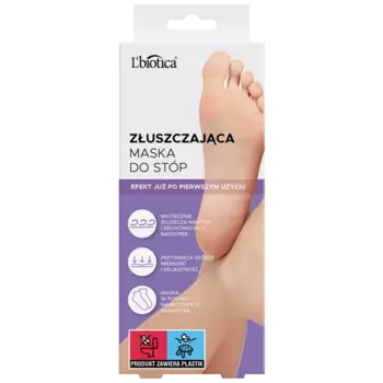 Отшелушивающая маска для ног, 1 пара L'Biotica