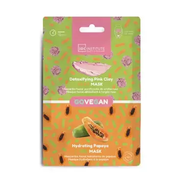 Отшелушивающая маска из красной глины Detoxifying Pink Clay Idc Institute, 1 UD