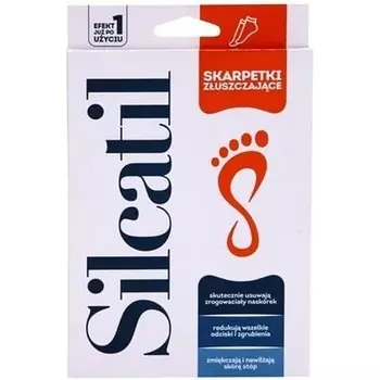 Отшелушивающие носки Silcatil, 1 пара, удаляют мозоли и огрубевшую кожу, Aflofarm
