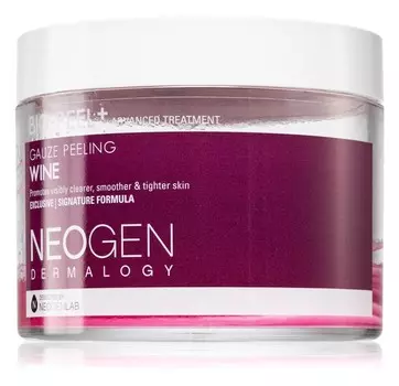 Отшелушивающие салфетки для лица, которые разглаживают кожу и сужают поры Neogen Dermalogy Bio-Peel+ Gauze Peeling Wine