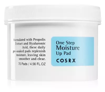 Отшелушивающие салфетки для лица с увлажняющим эффектом Cosrx One Step Moisture