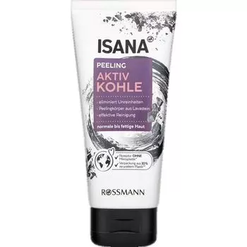 Отшелушивающий активированный уголь ISANA, 100 ml