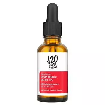 Отшелушивающий гель-сыворотка 15% 30мл AHA+BHA, Under Twenty