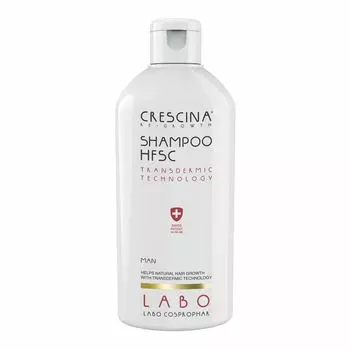 Отшелушивающий шампунь для волос для мужчин transdermic re-growth shampoo for men Crescina, 200 мл