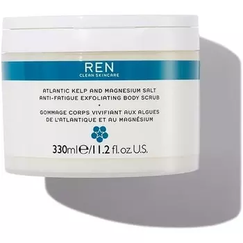 Отшелушивающий скраб для тела против усталости с атлантическими водорослями и солью магния, 330 мл, Ren