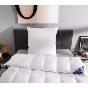 Otto Keller Одеяло + подушка из гусиного пуха "Белла, комплект постельного белья размером 135х200 или 155х220 см, лето или зима", (экономный комплект, 2 шт., одеяло и подушка), пуховое одеяло 135х200 см, 155х220 см. БЕСПЛАТНО: спрей для сна, бел...