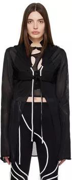 Ottolinger Черный кардиган с капюшоном