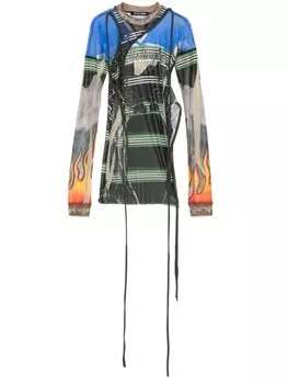 Ottolinger деконструированная футболка, зеленый