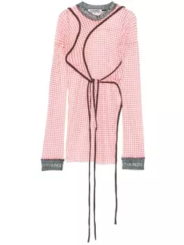 Ottolinger деконструированный сетчатый топ, красный