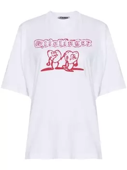 Ottolinger футболка с логотипом, белый