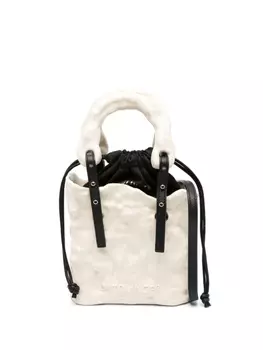 Ottolinger клатч Signature с тисненым логотипом, нейтральный цвет