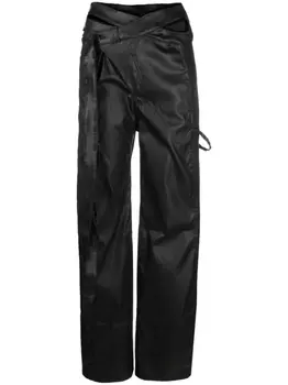 Ottolinger прямые брюки асимметричного кроя, черный