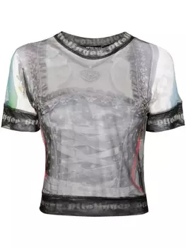 Ottolinger сетчатая футболка, серый