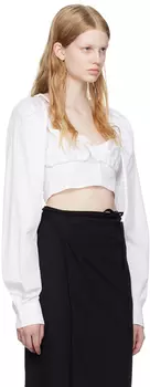 Ottolinger SSENSE Work Capsule — Белая блузка