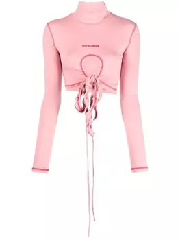 Ottolinger укороченный топ с завязками, розовый