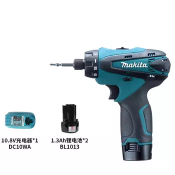 Отвертка аккумуляторная Makita DF030DWE + два аккумулятора 10,8V/1.3Ah, зарядное устройство