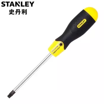Отвертка «цветок» среднего отверстия Stanley с резиновой ручкой ТТ9х80мм, одинарная 62-090-23